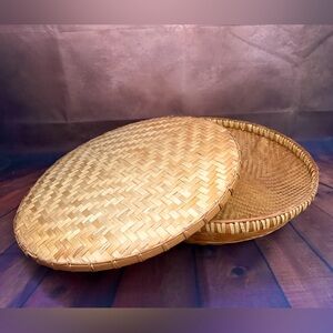 large basket with lid